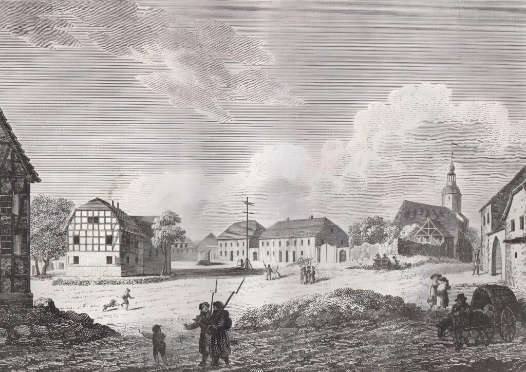 Ansicht Liebertwolkwitz 1814
Ein wichtiges Zeugnis der Geschichte von Liebertwolkwitz
Auflösung durch KI erhöht